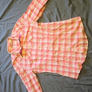 Wrangler Pink Button Up Shirt